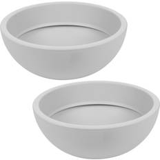 Pots, Plants & Cultivation URBN Living Round Flowerpot Planter 40cm 2 Grey
