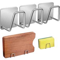 Zeuxo Sponge for Kitchen Sink 3 Pack Utensil Holder