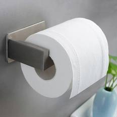 Bathroom Accessories FitVille Toilet Paper Holder Without Drilling Stainless Steel