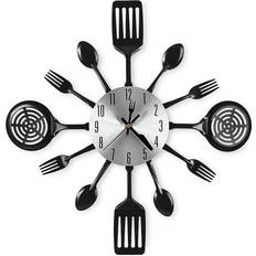 Maxpower 16 Inch Kitchen Clocks with Spoons and Forks Wall Clock