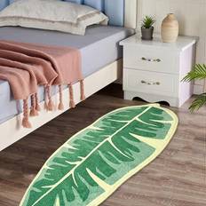 Bathroom Accessories FitVille Microfibre Leaf Shaped Bath Mat One Size