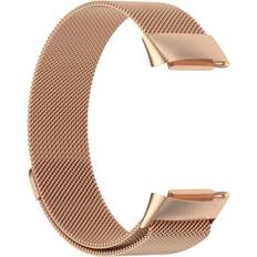 Vaorlo Milanese Wristband Strap For Fitbit Charge 5 6 Stainless Steel Bracelet Watchband