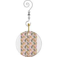Pink Christmas Tree Ornaments Famgem Sparkling Holiday Baubles Pattern On Pink 8168 Christmas Tree Ornament