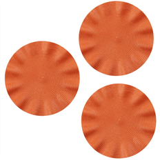 Round Place Mats Exogio Wave Round Placemat Anti-scalding Place Mat Orange