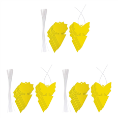 White Pest Control Spactz 60 Pcs Sticky Trap Fruit Fly and Gnat Trap Yellow