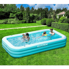 Inflatable Pools Inflatable Pool with Seats 125 x 68 x 22 in