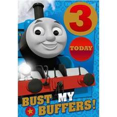 Childrens Parties Cards & Invitations Thomas & Friends And 3-Year-Old Birthday Card