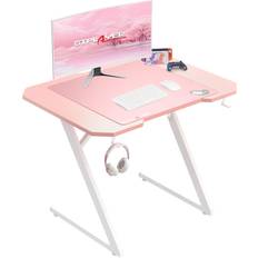 GTPLAYER Gaming Desk Computer Desk Sturdy Carbon Fiber Z Frame Large Gaming PC Table 100 cm