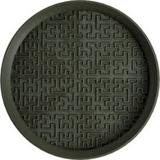 Plant Saucers Happimess Drew 8.4 Modern Geometric Indoor Eco-Friendly 3D Printed Plant Saucer Sand Green 8.4 in W x 8.4 in D x 1 in H