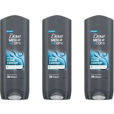 Toiletries Dove Men Care Hydrating Clean Comfort Hair Body Face Wash 250ML Pack of 3