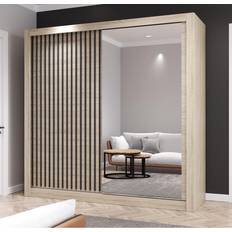 Natural - Shelves Wardrobes FHI Heat Modern Oak Wardrobe 150x216cm