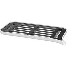 Plastic Dish Drainers SEM Plastic Dryer Tray Large Sink Drying Rack Worktop - White Dish Drainer