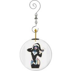 Velvet Christmas Tree Ornaments Famgem Ornaments Ceramic Charm with Hook Christmas Tree Ornament