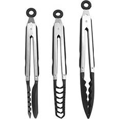Non-Stick Cooking Tongs Farberware Classic Nylon Tipped Tongs Set Of 3 Black Cooking Tong