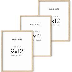 Oak Photo Frames Haus and Hues Set of 3 9x12 Picture 9 x 12 Frame Photo Frame