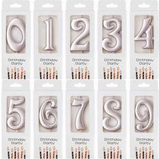 Babies Cake Candles PhD Nutrition Cake 10 Count 09 Rose Gold Number Birthday Candles