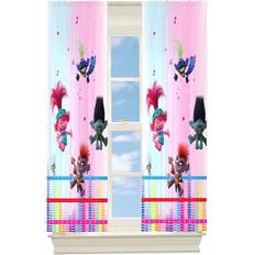 DreamWorks Trolls Room Window Curtains Drapes Set 82 in x 63 in