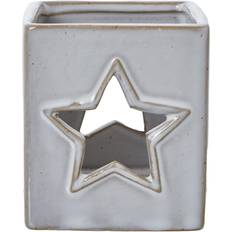 Ceramic Candle Holders Hill Interiors White Ceramic Star Cut-Out Square Tealight Candle Holder