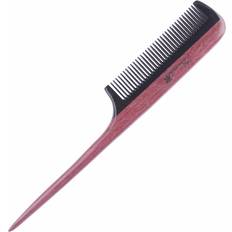 babybrezza Fine Tooth Wooden Tail Comb with Black Buffalo Horn