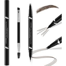 Lavone 2-In-1 Dual-ended Waterproof Eyebrow Pencil - 4 Tip