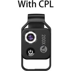 Macro Add-On Lenses Apexel 200x Magnification Microscope Add-On Lens