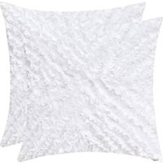 Bianchi Throw Pillow 18x18 Inch Pack of 2 Cushion Cover White