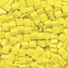 Arts & Crafts Miyuki Opaque Yellow Tila Beads 7.2 Gram Tube