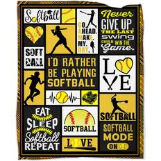 Textiles SS Softball Blanket 50'' x 60'' Super Soft Warm Blankets