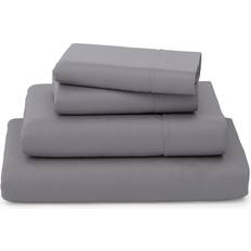 Viscose Bed Sheets Cosy House Collection Luxury Bamboo Sheets 16-Inch Deep Pockets Bed Sheet Grey