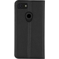 Caso Google Pixel 3 Leather Wallet Folio Black