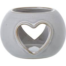 White Candle Holders Hill Interiors White Ceramic Heart Cut-Out Round Tealight Candle Holder