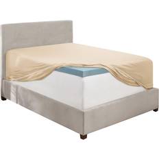 Fitted Queen Size Extra Deep Pocket 1800 Microfiber Cream