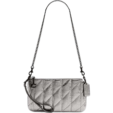 Coach Silver Bags Coach Pouch Bag With Quilting Pewter/anthracite (One Size)