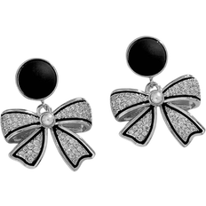 Shein 1pair Rhinestone Bow Drop Earrings