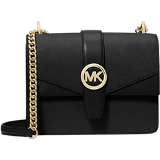 Michael Kors Small Saffiano Leather Crossbody Bag - Black