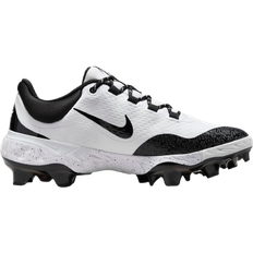 Nike Men's Alpha Huarache Elite 4 MCS Baseball Cleats, Size 14, White/Black/White