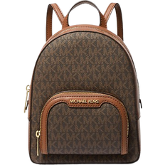 Michael Kors Jaycee XS Mini Cabriolet Ryggsäck MK Signatur Crossbody, Brun, Mini, Konvertibel ryggsäck
