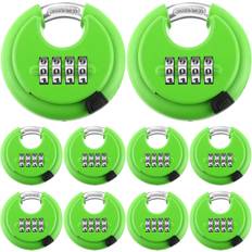 Security Maitys 4 Digit Combination Locks Stainless Steel Code Disc Lock Combo Padlock