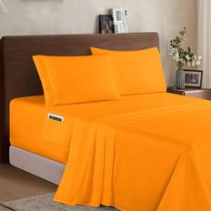 Textiles Elegant Comfort Luxury 1500 Premium Hotel Quality Microfiber 4-Piece Set 18-24 Inches Bed Sheet