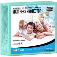 Textiles Utopia Bedding Waterproof Protector 200 GSM Queen Size Mattress Cover