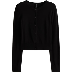 H&M Figurnaher Cardigan - Schwarz