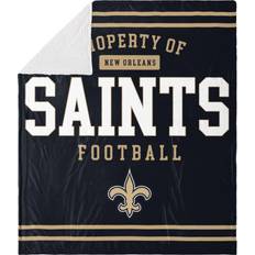 Textiles Foco New Orleans Saints NFL Team Property Of Sherpa Fleece Blanket Blankets