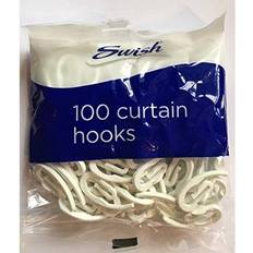 Swish Curtain Hooks White 100 Retail Pack