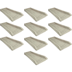 Gutter Suncast SB24 Decorative Rain Gutter Downspout Splash Block 10 Pack