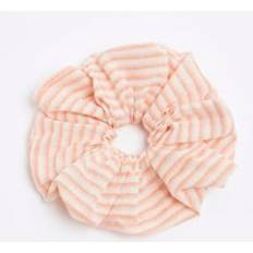 Orange Hair Ties River Island Womens Orange Stripe Oversized Scrunchie One Size
