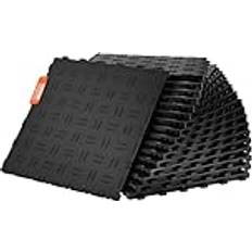 Garageplattor Sammankopplande 30 x 30 x 1,3 cm 50-pack Golvbeläggningsmattor Svart