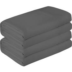Royale Linens Linen 2 Pack Bulk Flat Set 1800 Microfiber Bed Sheet