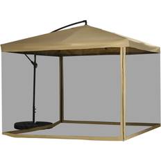 Trädgård & Utemiljö Northio Lutbart Cantilever-paraply 296x296 cm Med Nätsidor