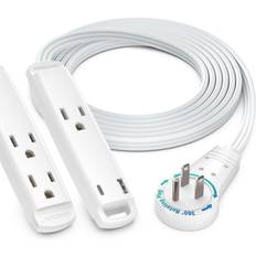 Maximm 360° Rotating Flat Plug Extension Cord ADW-360-C406-W