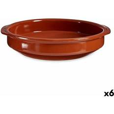 Ler Sæt Honey Baked Clay Saucepan Sæt med 6 38 x 7 x 36 cm